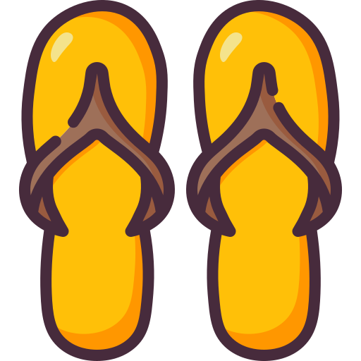 slippers Generic Outline Color icoon