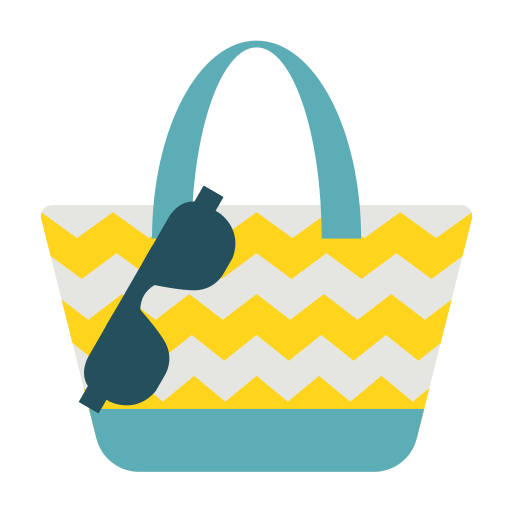 bolsa de playa Generic Flat icono