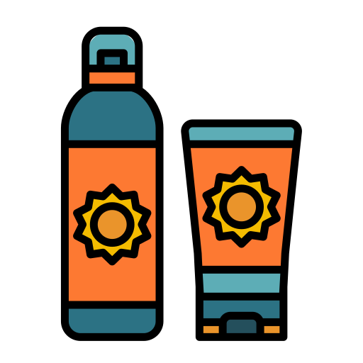 Sunscreen Generic Outline Color icon