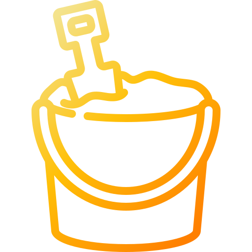 Sand bucket Generic Gradient icon