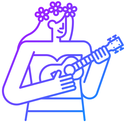 ukulele Generic Gradient ikona