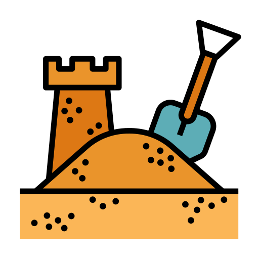 砂のお城 Generic Outline Color icon