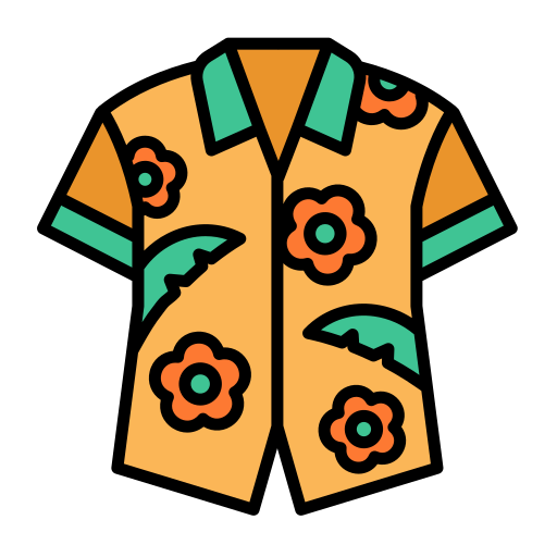 Hawaiian shirt Generic Outline Color icon