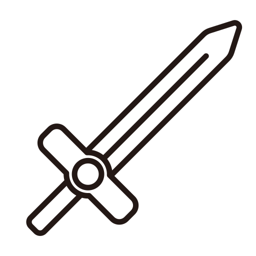Sword Generic Detailed Outline icon