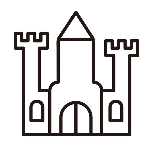 kasteel Generic Detailed Outline icoon