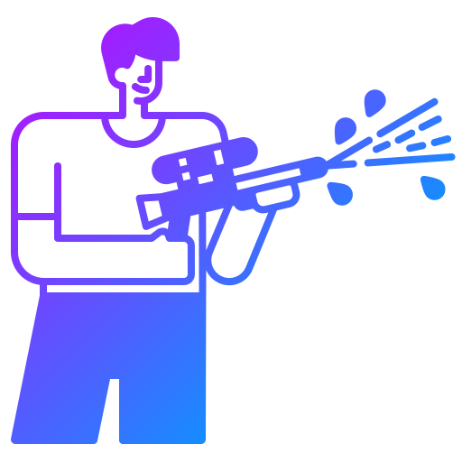 pistola de agua Generic Flat Gradient icono