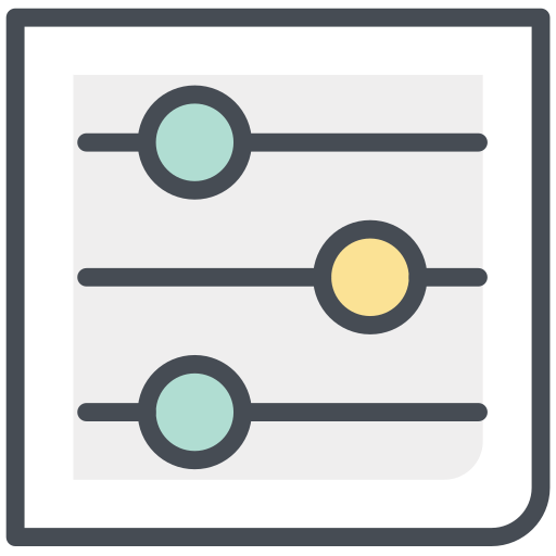 사운드 컨트롤 Generic Outline Color icon