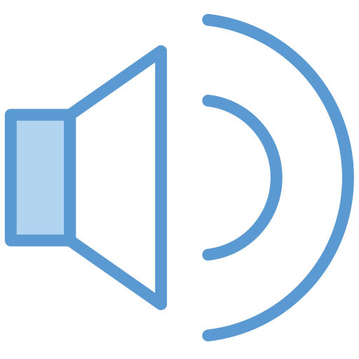 Speaker volume Generic Blue icon