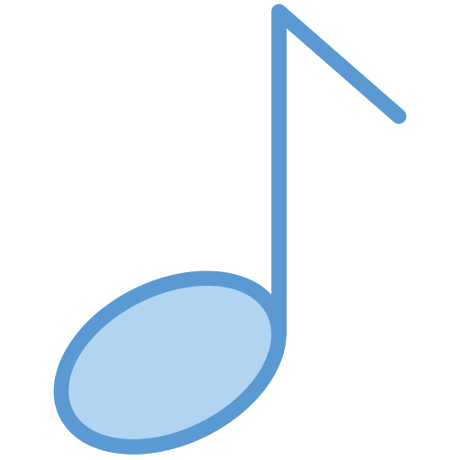 nota musical Generic Blue Ícone