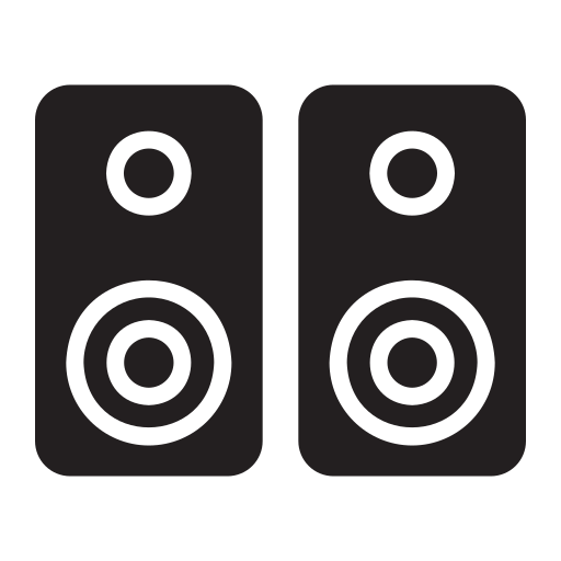system dzwiękowy Generic Glyph ikona