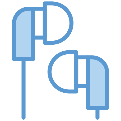 słuchawki douszne Generic Blue ikona