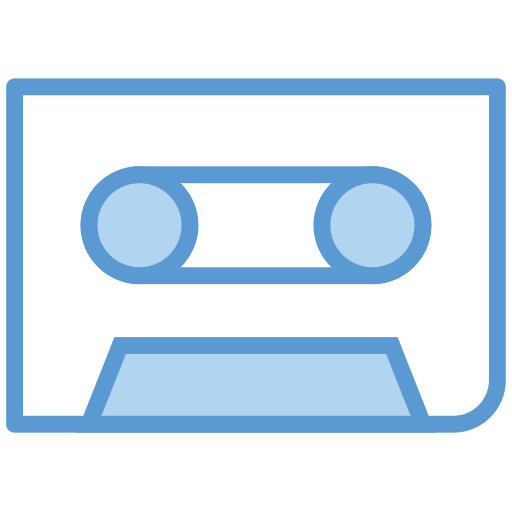 cinta de musica Generic Blue icono