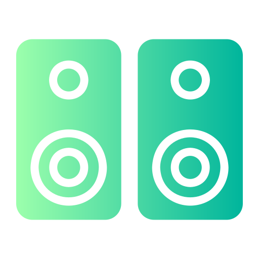 systeme audio Generic Flat Gradient Icône