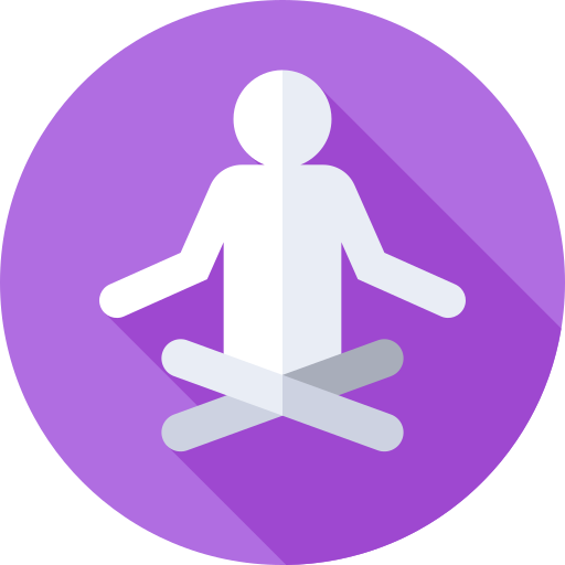 yoga Flat Circular Flat icon