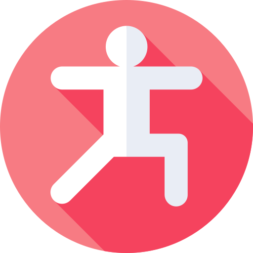 Exercise Flat Circular Flat icon