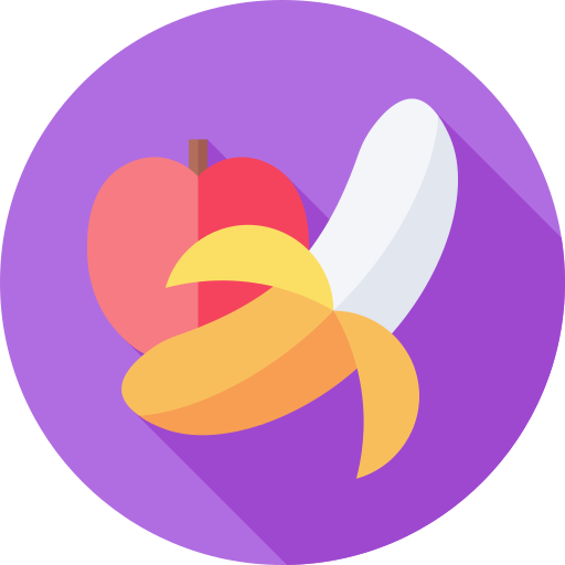 fruta Flat Circular Flat icono