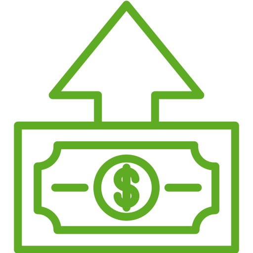 Money growth Generic Simple Colors icon