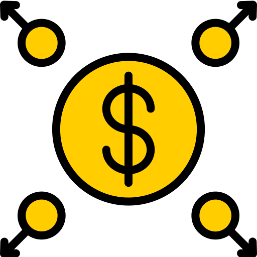 dollar Generic Outline Color icoon