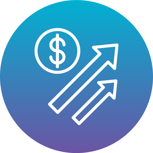 Money growth Generic Flat Gradient icon