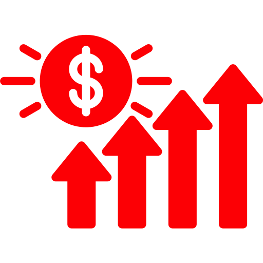 crecimiento del dinero Generic Flat icono