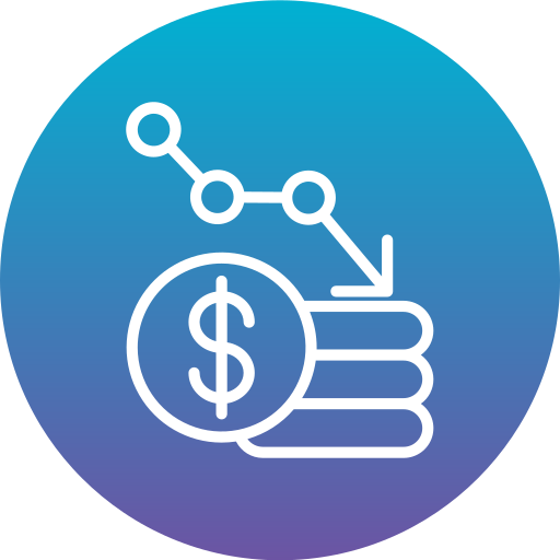 Money loss Generic Flat Gradient icon