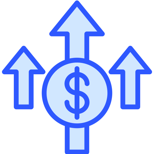 crescita del denaro Generic Blue icona