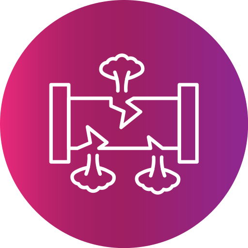 tuberia rota Generic Flat Gradient icono