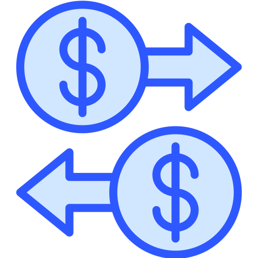 Transaction Generic Blue icon