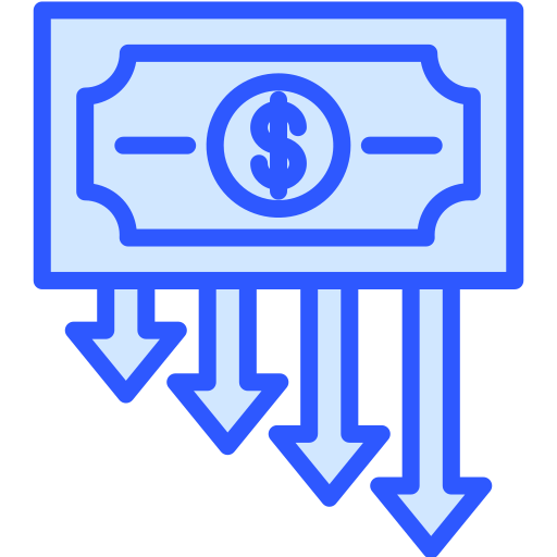 perdita di denaro Generic Blue icona