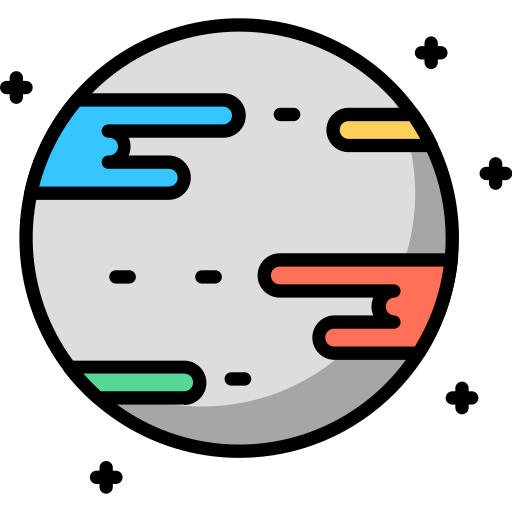 우주 Generic Outline Color icon