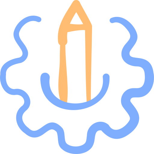 instellingen Basic Hand Drawn Color icoon