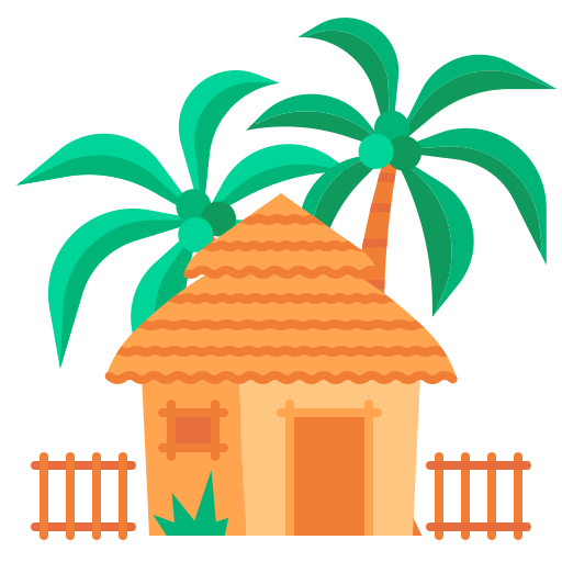 bungalow Generic Flat icono