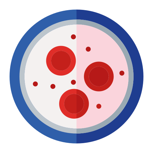 las células rojas de la sangre Generic Flat icono