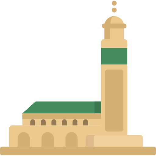 mosquée hassan Special Flat Icône
