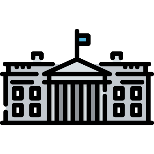 White house Special Lineal color icon
