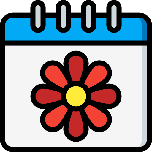 calendario Basic Miscellany Lineal Color icono