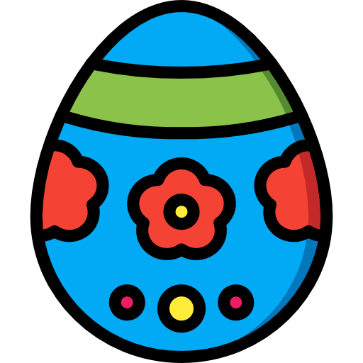 huevo de pascua Basic Miscellany Lineal Color icono