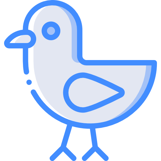 Bird Basic Miscellany Blue icon