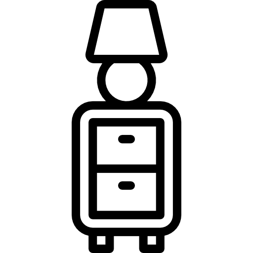 mesilla de noche Basic Miscellany Lineal icono