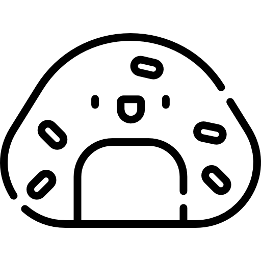 Онигири Kawaii Lineal иконка