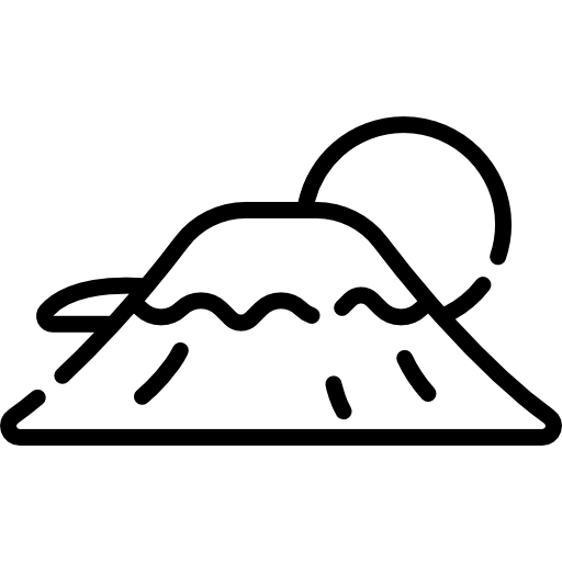 후지산 Kawaii Lineal icon