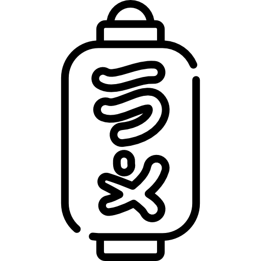 Бумажный фонарь Kawaii Lineal иконка