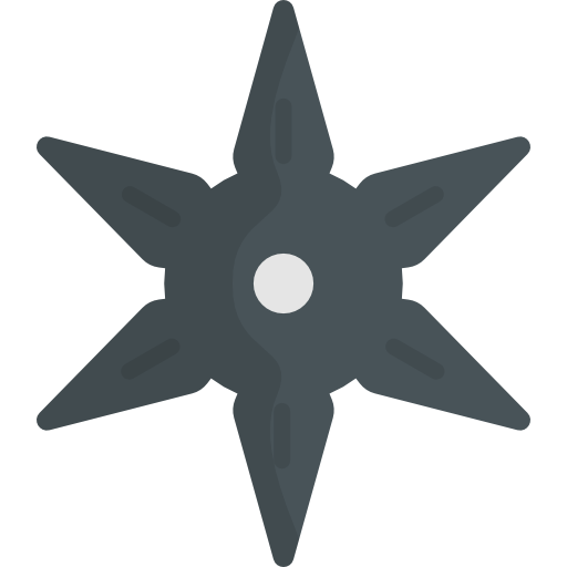 shuriken Kawaii Flat icono