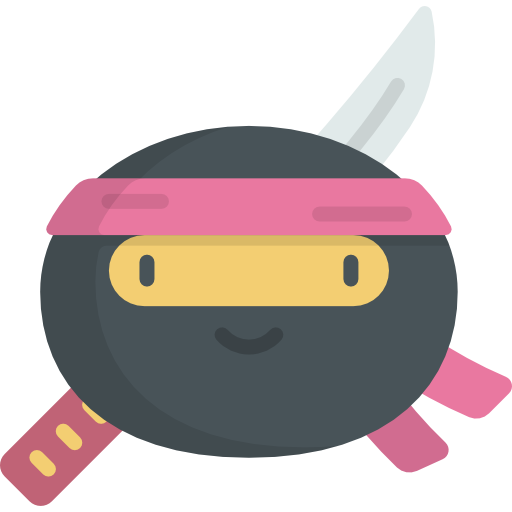 ninja Kawaii Flat Ícone