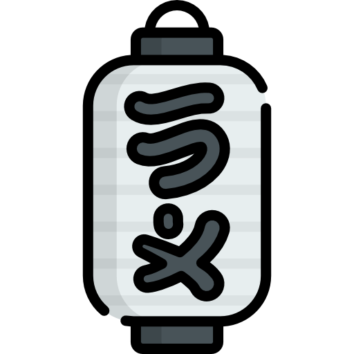 lampara de papel Kawaii Lineal color icono