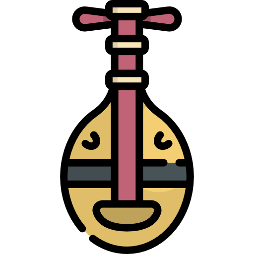 biwa Kawaii Lineal color icon