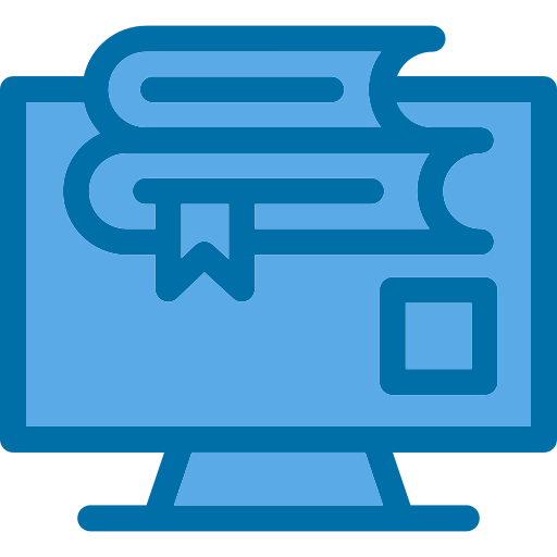온라인 학습 Generic Blue icon