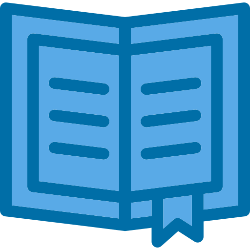 Open book Generic Blue icon