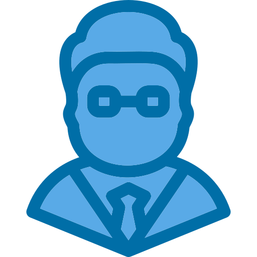 Male professor Generic Blue icon