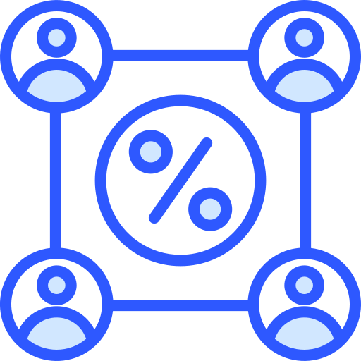 이해관계자 Generic Blue icon